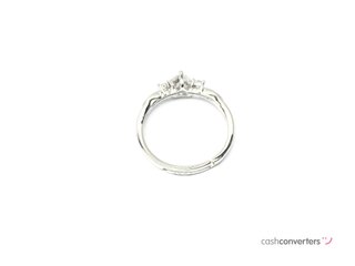 anillo plata 925mm con piedra con circonita