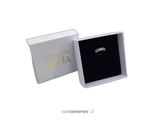 anillo plata 925mm con piedra con circonita,