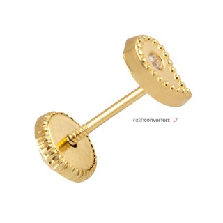 pendientes oro 18k con piedra