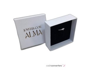anillo plata 925mm con piedra con circonita