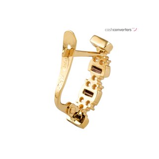pendientes oro 18k con piedra con circonita