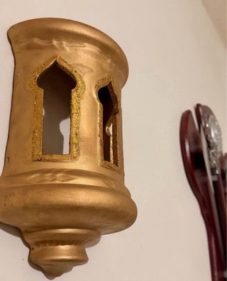 Aplique árabe terracota dorado hecho a mano