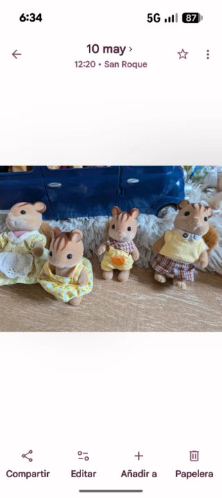 Lote Sylvanian Families: Coche, casas y figuras