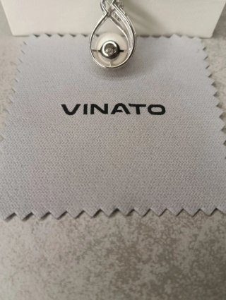 Collar VINATO Plata de Ley 925/ Perla y circonitas