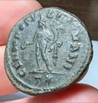 Follis Constancio I Cloro 294-295 d.C. Ticinum