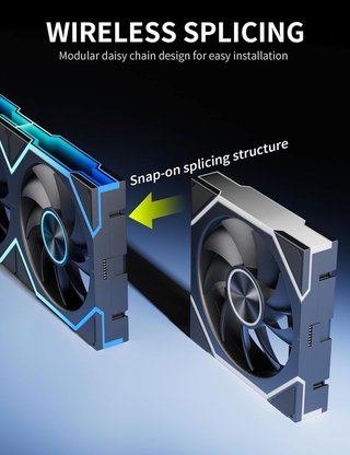 upHere UA02 Ventiladores 120mm ARGB Daisy‑Chain Fw