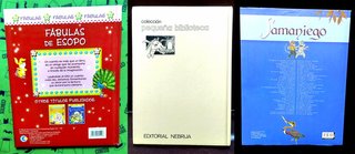 3 libros de fábulas infantiles y juveniles