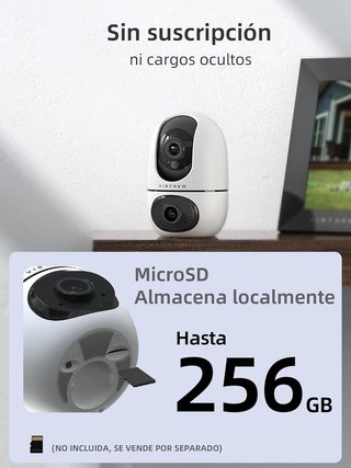 VIRTAVO XD1‑PRO cámara doble 360 WiFi6 1080P