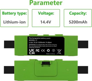 SLODA Batería 5200mAh 14.4V Roomba i e Series