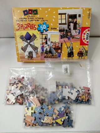 3 Puzzles Las Tres Mellizas Eduka 50 Piezas