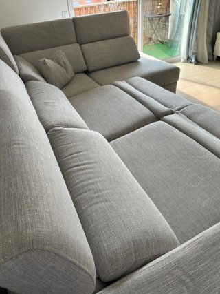 Sofá Chizlo Gris Tela