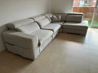 Sofá Chizlo Gris Tela