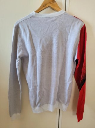 Maglione Versace Uomo Rosso Bianco