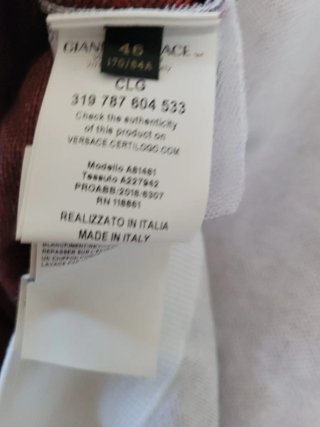Maglione Versace Uomo Rosso Bianco
