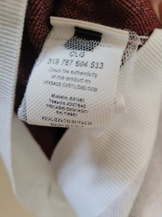 Maglione Versace Uomo Rosso Bianco