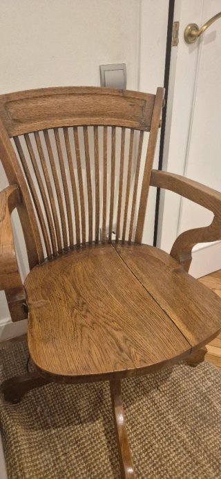 Silla despacho madera antigua