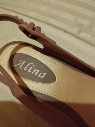 Zapatos slingback mujer beige/rosa