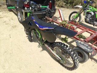 Kawasaki Motocross Negra y Verde
