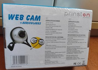 Web Cam + Auriculares Prinston