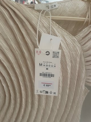 Top Zara edición limitada plisado
