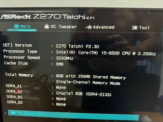 Placa base Asrock Z270 Taichi + i5 6500