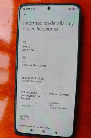 Xiaomi Redmi Note 10 Pro 6+64GB Gris Ónix