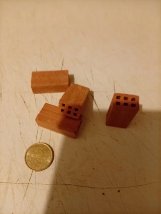 Mini ladrillos de arcilla  pueden haber 1.000