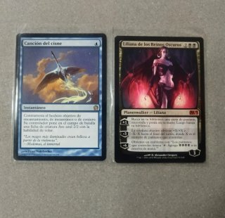 2 Cartas Magic: Canción del cisne y Liliana