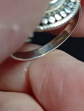 Anillo Plata Ley Amatista Morada