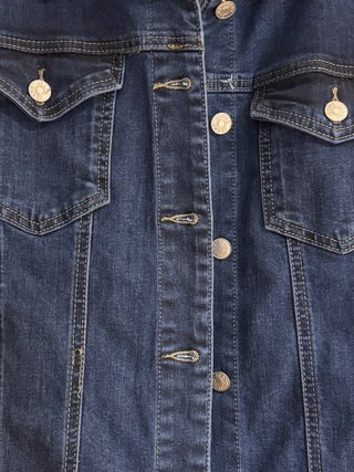 Chaqueta tejana ligera azul
