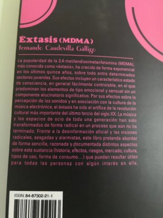 Cannabis, Ketamina, LSD y Éxtasis