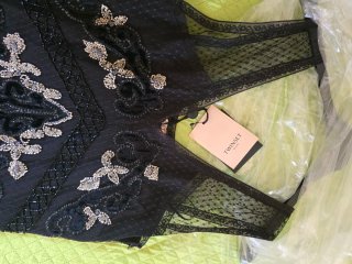 Abito Twinset Georgette Tulle Ricamo Pail