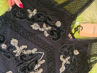 Abito Twinset Georgette Tulle Ricamo Pail