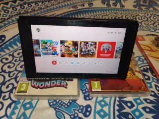 Nintendo Switch+4Juegos+2Mandos+Microsd128Gb+funda