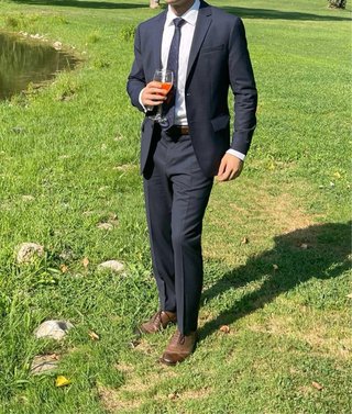 Traje Calvin Klein azul marino