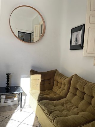 Divano modulare in stile retrò in velluto