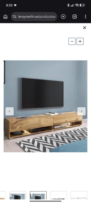 Mueble TV madera y metal