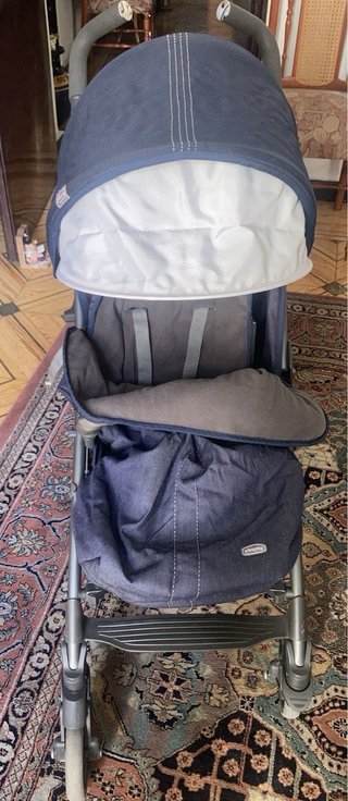 Silla de paseo azul