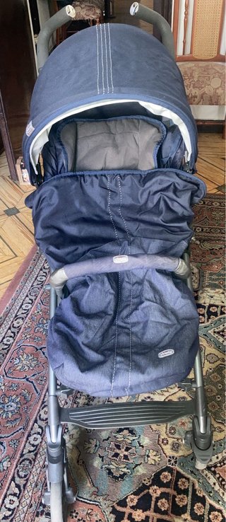 Silla de paseo azul