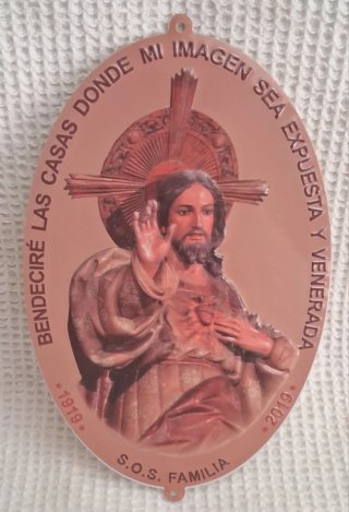 Placa Sagrado Corazón de Jesús
