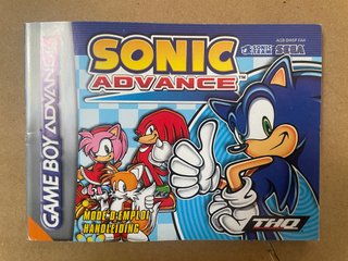 Sonic Advance + Flipper Party - Notice 100% Origin