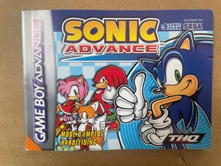 Sonic Advance + Flipper Party - Notice 100% Origin