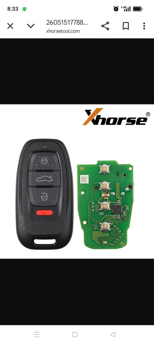Xhorse Inteligente 754J XSADJ1GL AUDI A6/Q5/A4L/8L