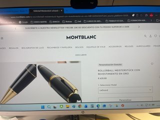 Rollerball LeGrand Montblanc Negra. GANGA