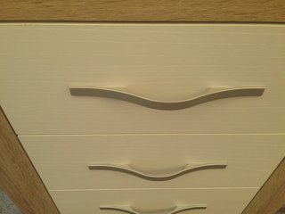 2 Mesitas de Noche Madera y Blanco,hay medidas