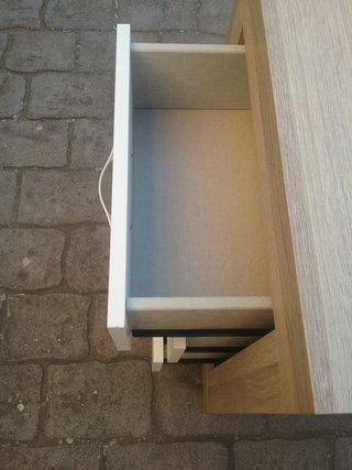 2 Mesitas de Noche Madera y Blanco,hay medidas