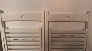 2 Sillas Plegables Ikea Blancas