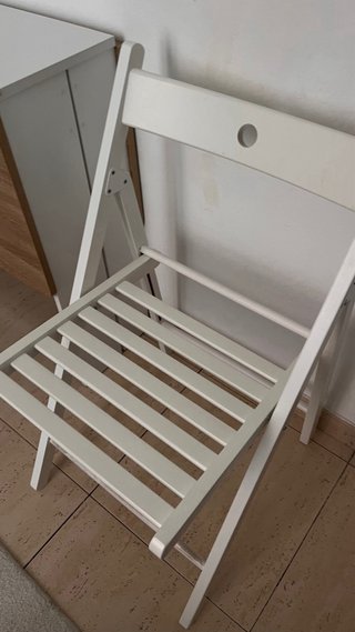 2 Sillas Plegables Ikea Blancas