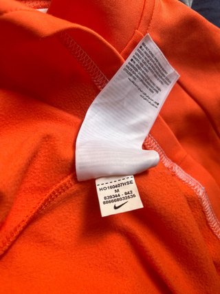 Sudadera Nike Media Cremallera Naranja Talla M