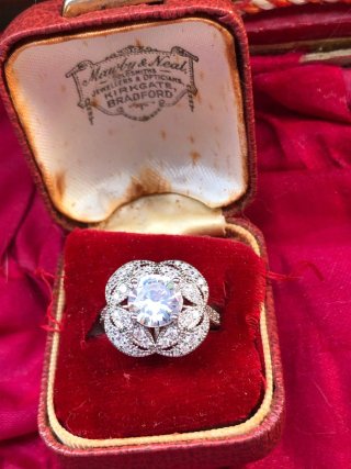 Anillo Flor  Circonitas